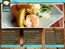 Tablet Screenshot of chefkathypeterson.com